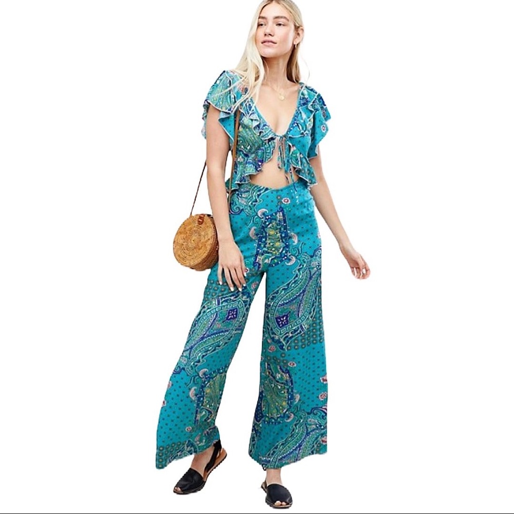 ASOS | Paisley Print Ruffle Jumpsuit - Picture 4 of 9